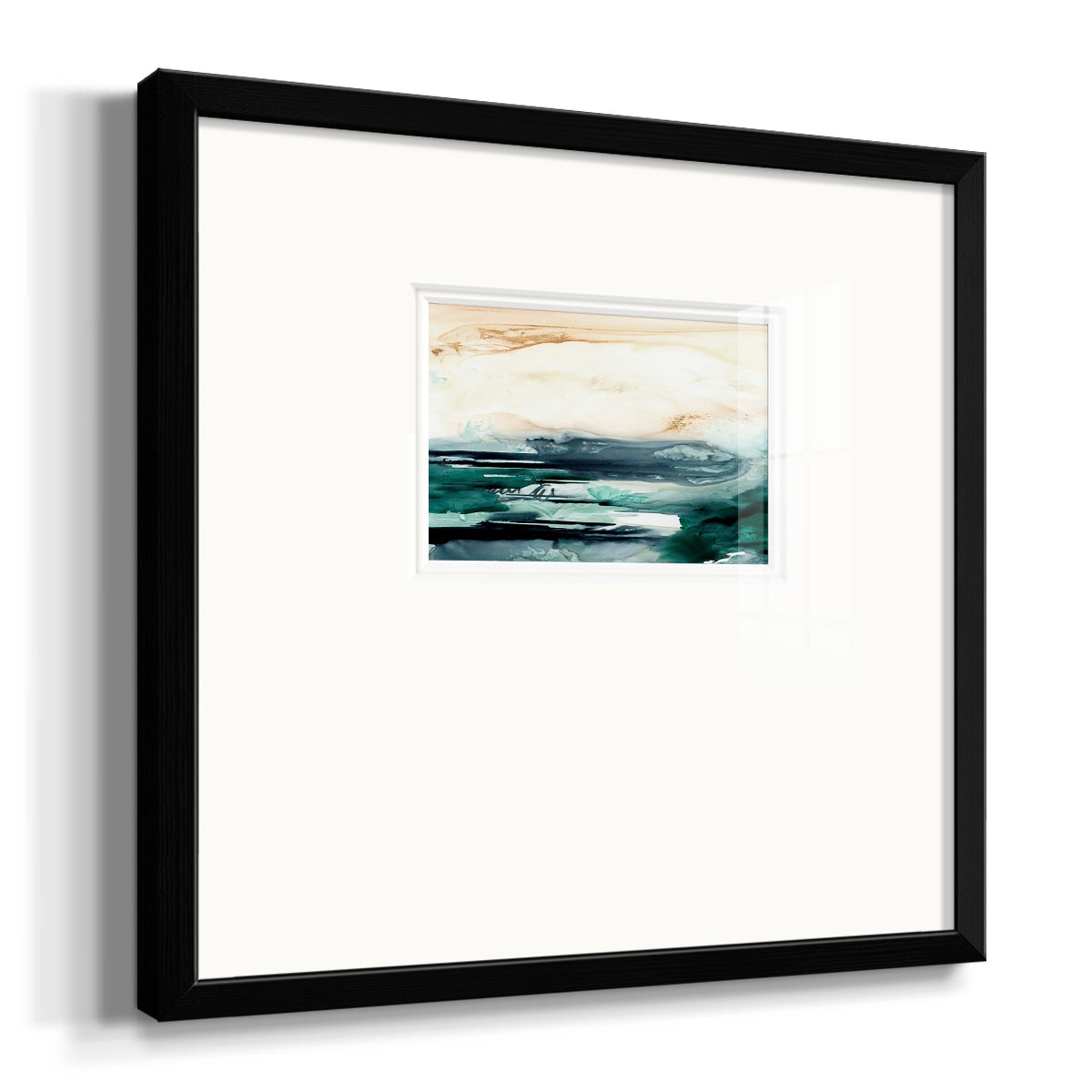 Sea Foam Flow II Premium Framed Print Double Matboard