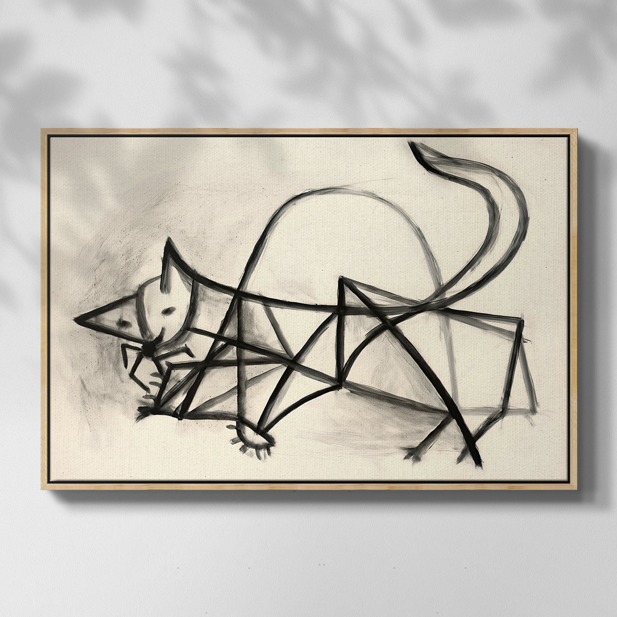 Study of a Cat (Étude de chat), 1946 - Floater Framed Canvas Print