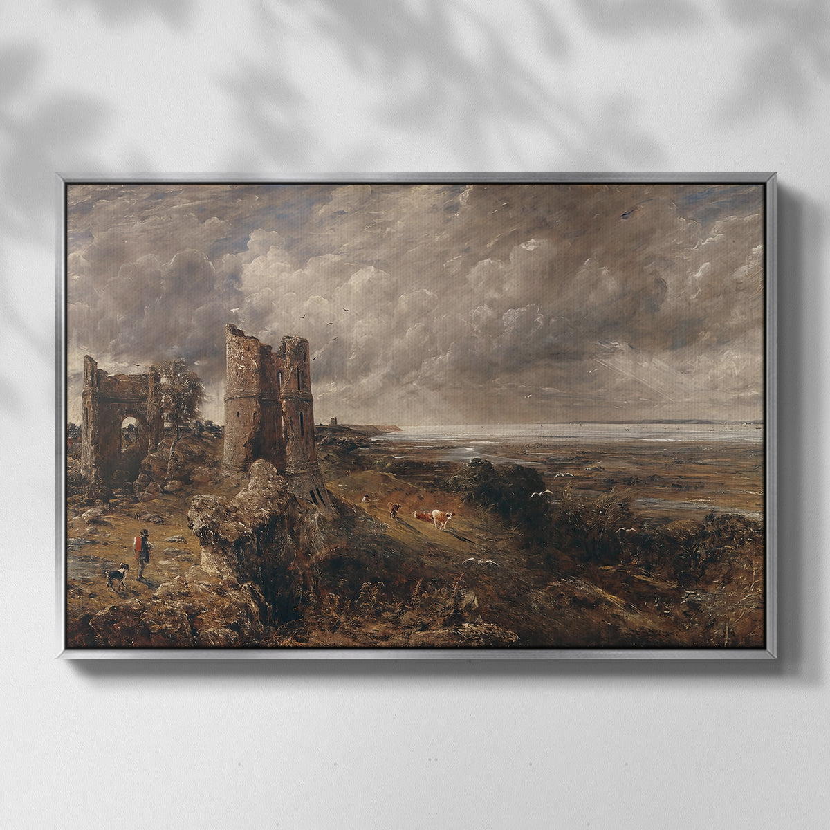 Hadleigh Castle, Mouth of Thames, c. 1829 - Floater Framed Canvas Print