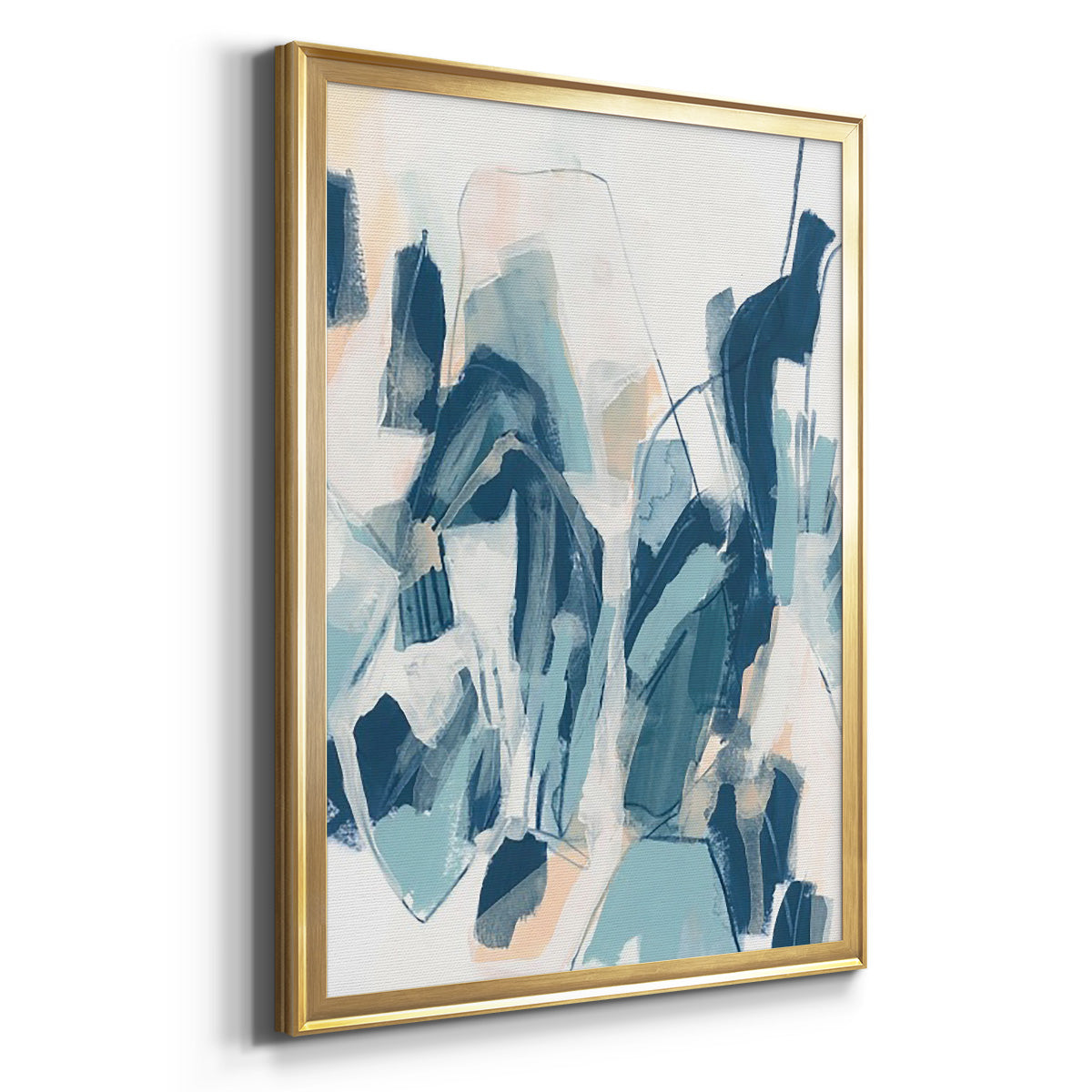 Interlocking Melody II - Modern Framed Canvas Print