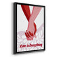 Groovy Love I - Modern Framed Canvas Print