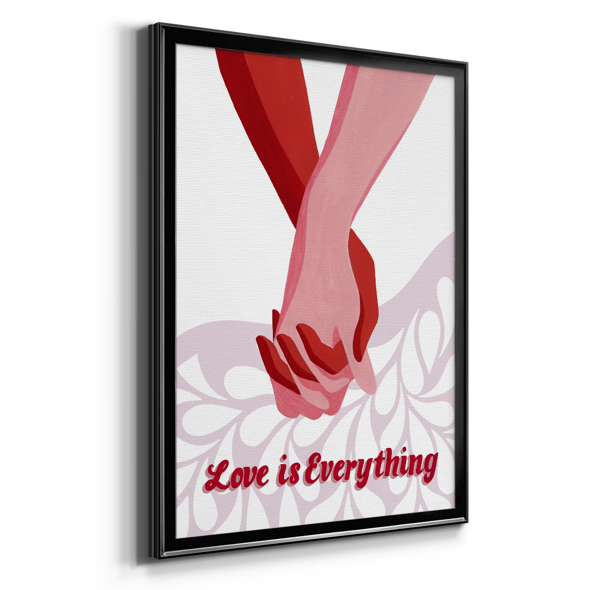 Groovy Love I - Modern Framed Canvas Print