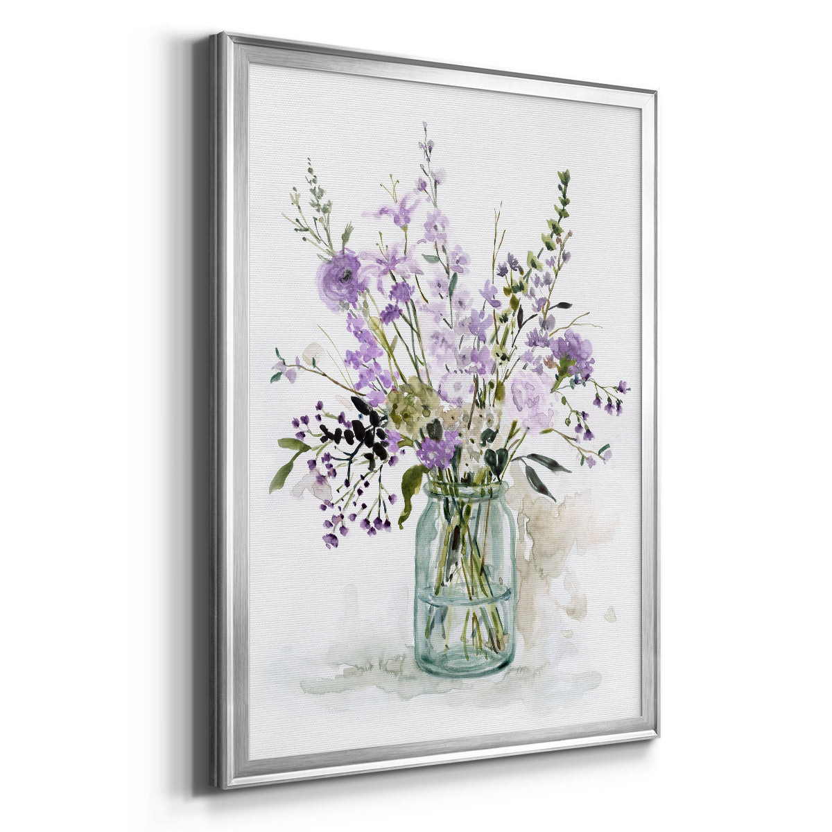 Purple Passion II - Modern Framed Canvas Print