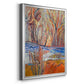 Cadmium Winter Solstice I - Modern Framed Canvas Print