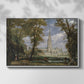 Salisbury Cathedral from the Bishop's Grounds, c. 1825 - Floater Framed Canvas Print
