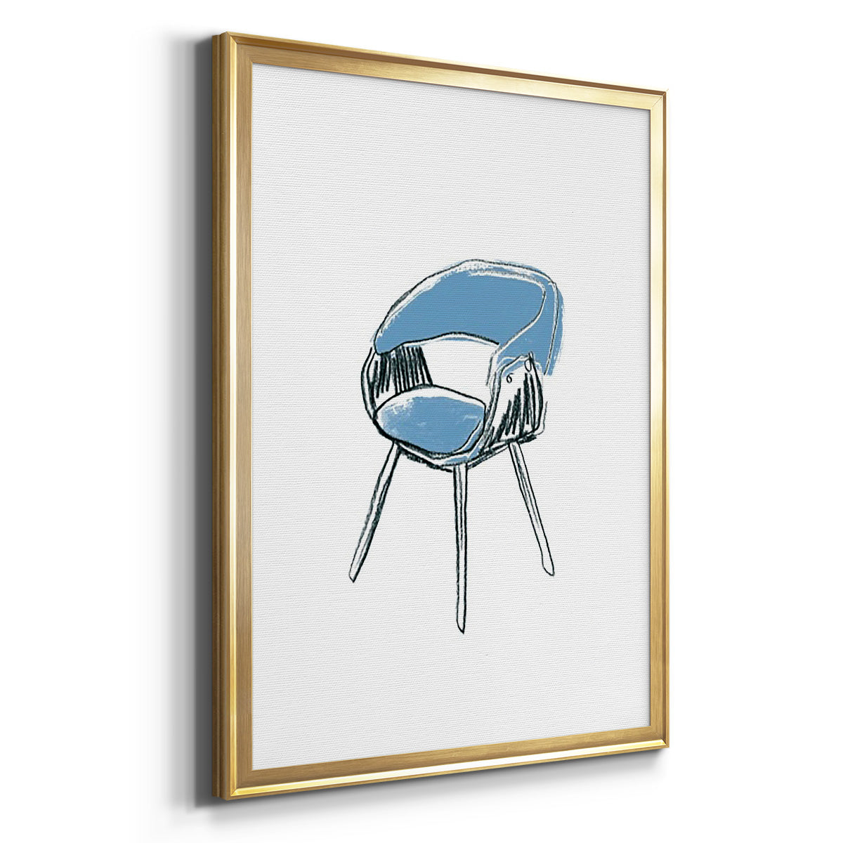Take a Seat I - Modern Framed Canvas Print