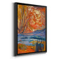 Cadmium Winter Solstice II - Modern Framed Canvas Print