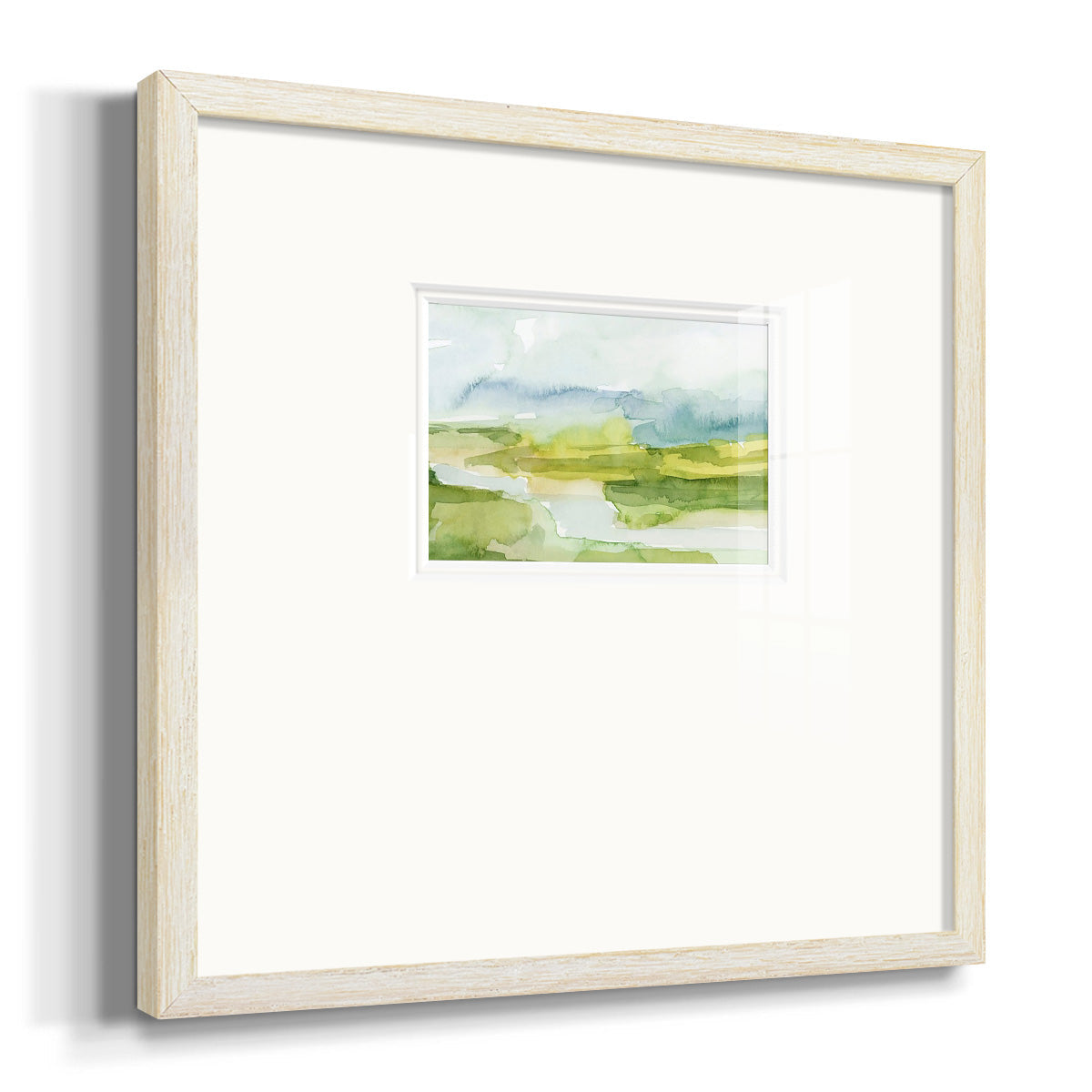 Watery Lowlands I Premium Framed Print Double Matboard