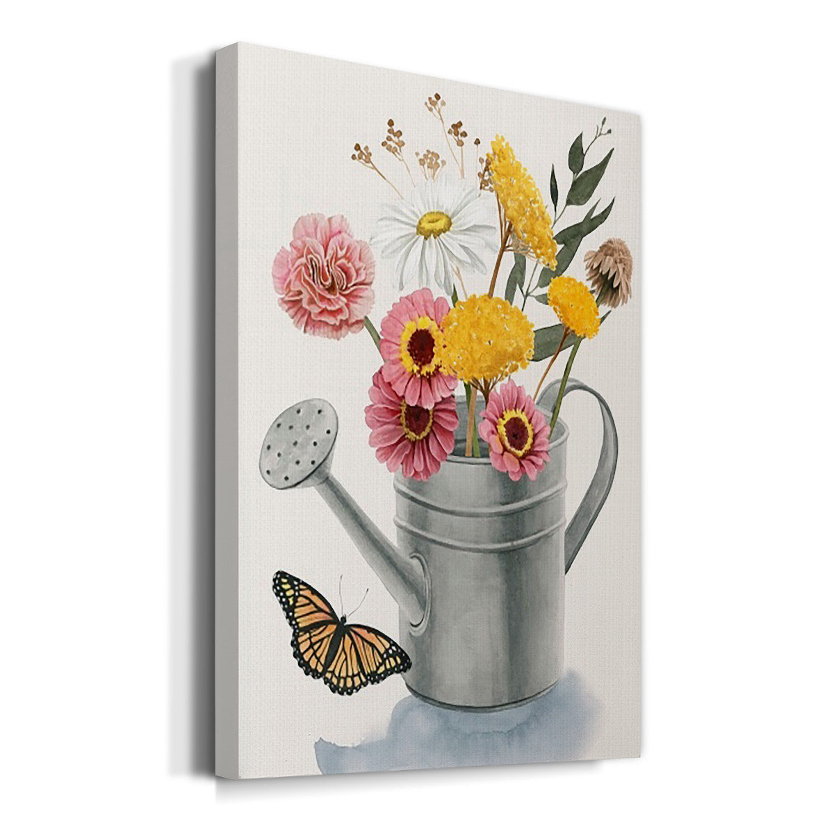 Watering Can Bouquet I Premium Gallery Wrapped Canvas - Ready to Hang