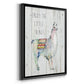 Llama Little Things - Modern Framed Canvas Print