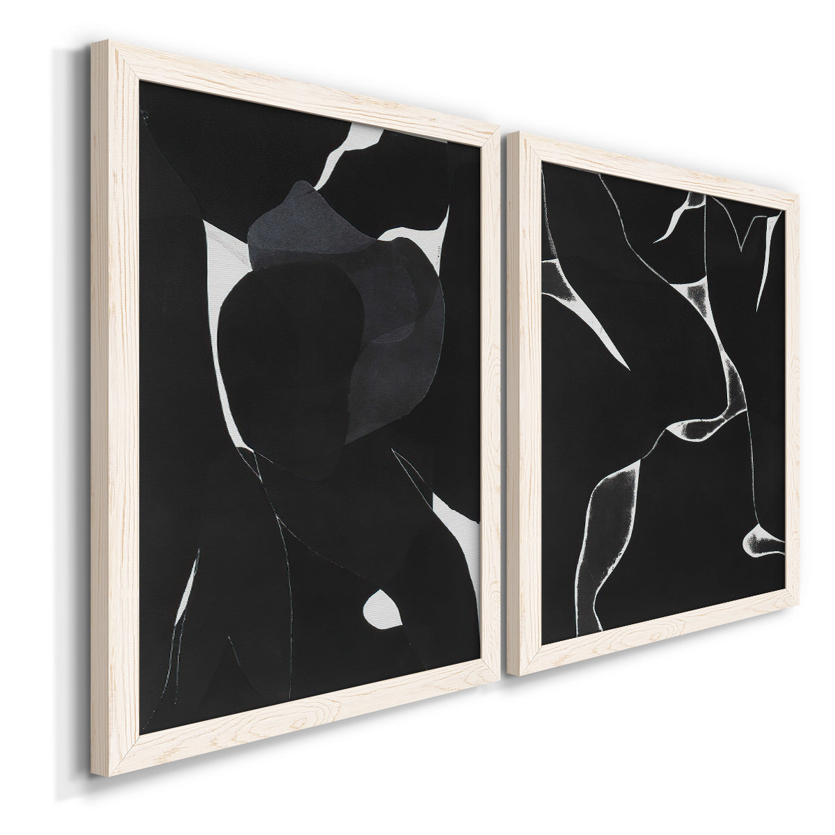 Night Bloom I - Premium Framed Canvas 2 Piece Set - Ready to Hang