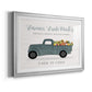 Fresh Sunflowers Truck - Modern Framed Art Print