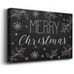 Merry Christmas Chalkboard - Canvas Art Print