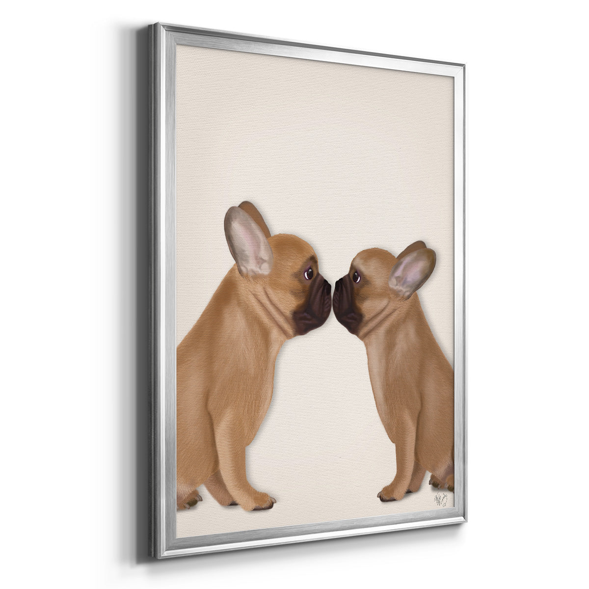 French Kiss Close Up I - Modern Framed Canvas Print