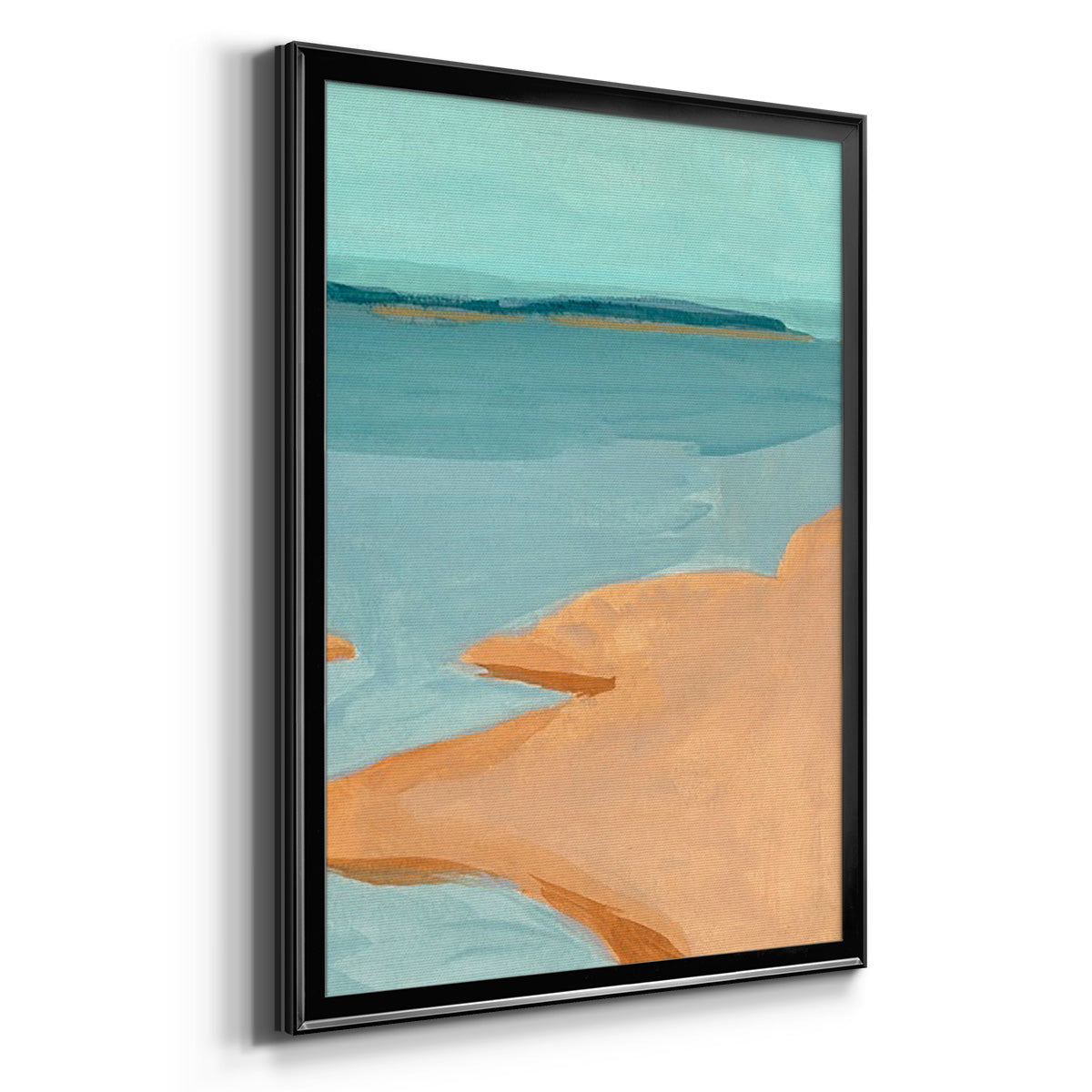 Out on the Sandbar III - Modern Framed Canvas Print