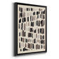 Chalk and Flint I - Modern Framed Canvas Print