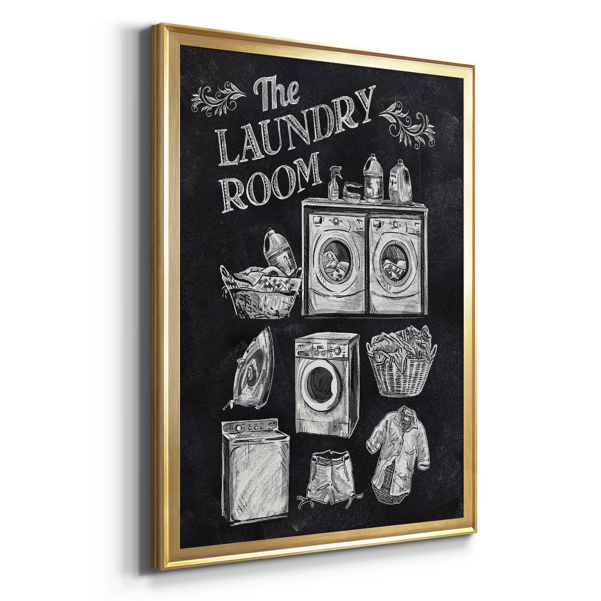 Laundry Room - Modern Framed Canvas Print