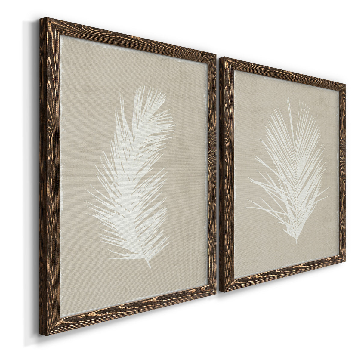 Palm Oasis I   - Premium Framed Canvas 2 Piece Set - Ready to Hang