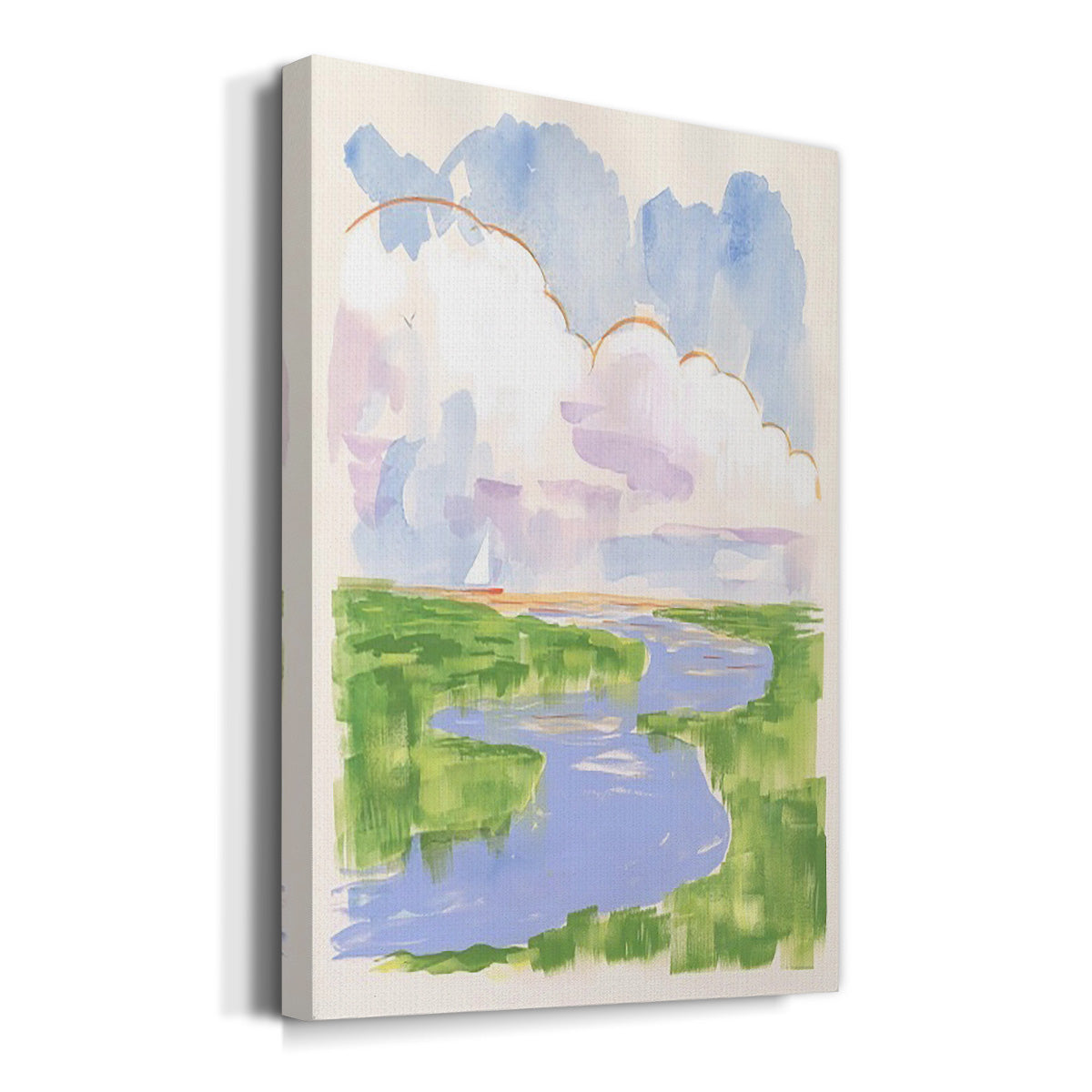 Low Country River Vista I Premium Gallery Wrapped Canvas - Ready to Hang