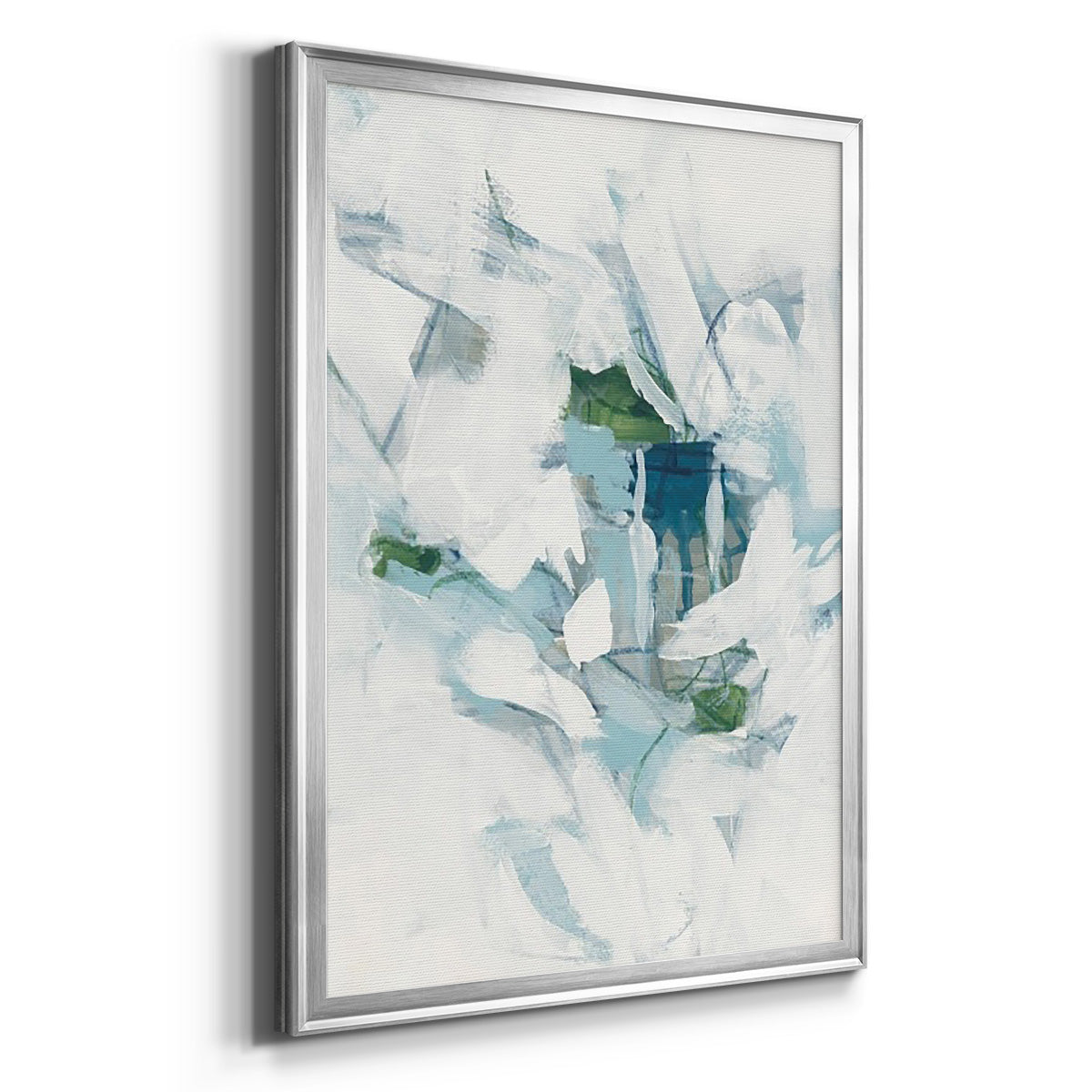Ice Cavern III - Modern Framed Canvas Print