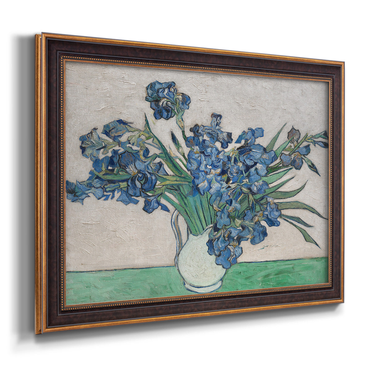 Irises II - Ornate Framed Canvas Print