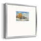 Autumn Barn- Premium Framed Print Double Matboard