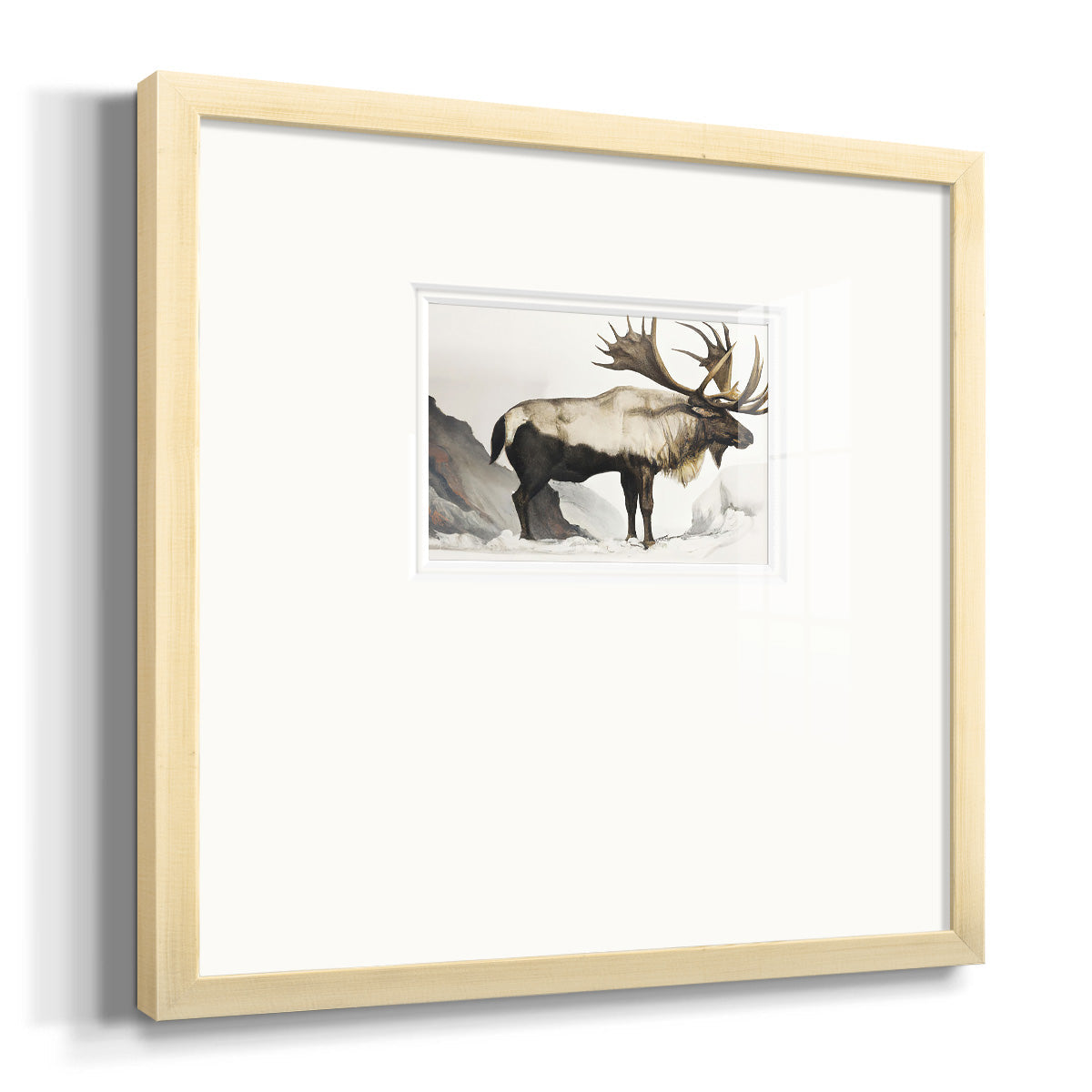 Elk Mounrtain Premium Framed Print Double Matboard