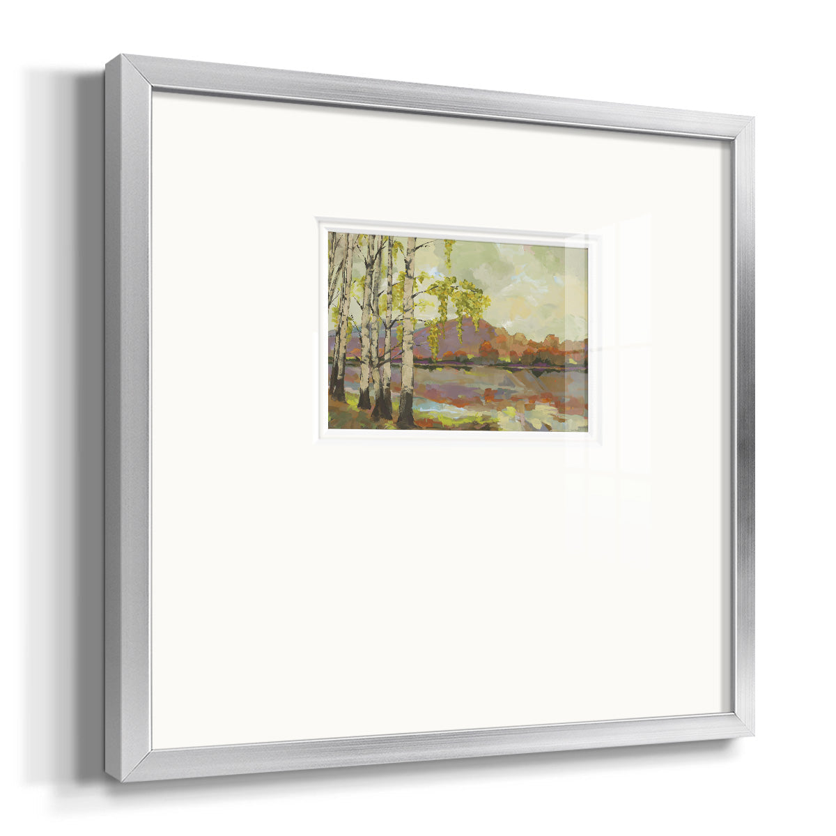 Birch Stand Premium Framed Print Double Matboard