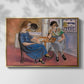 Domino Players, 1921 - Floater Framed Canvas Print