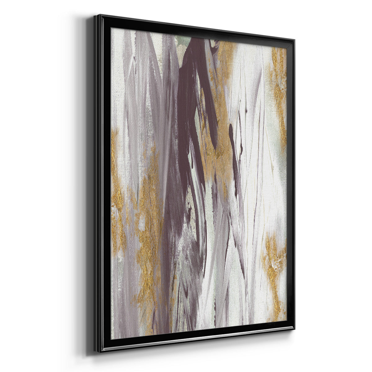 Tumultuous Amethyst I - Modern Framed Canvas Print