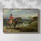 John Levett Hunting at Wychnor, Staffordshire, 1818 - Floater Framed Canvas Print