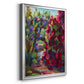 Lilacs & Rhodies - Modern Framed Canvas Print