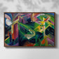 Deer in a Monastery Garden, 1912 - Floater Framed Canvas Print