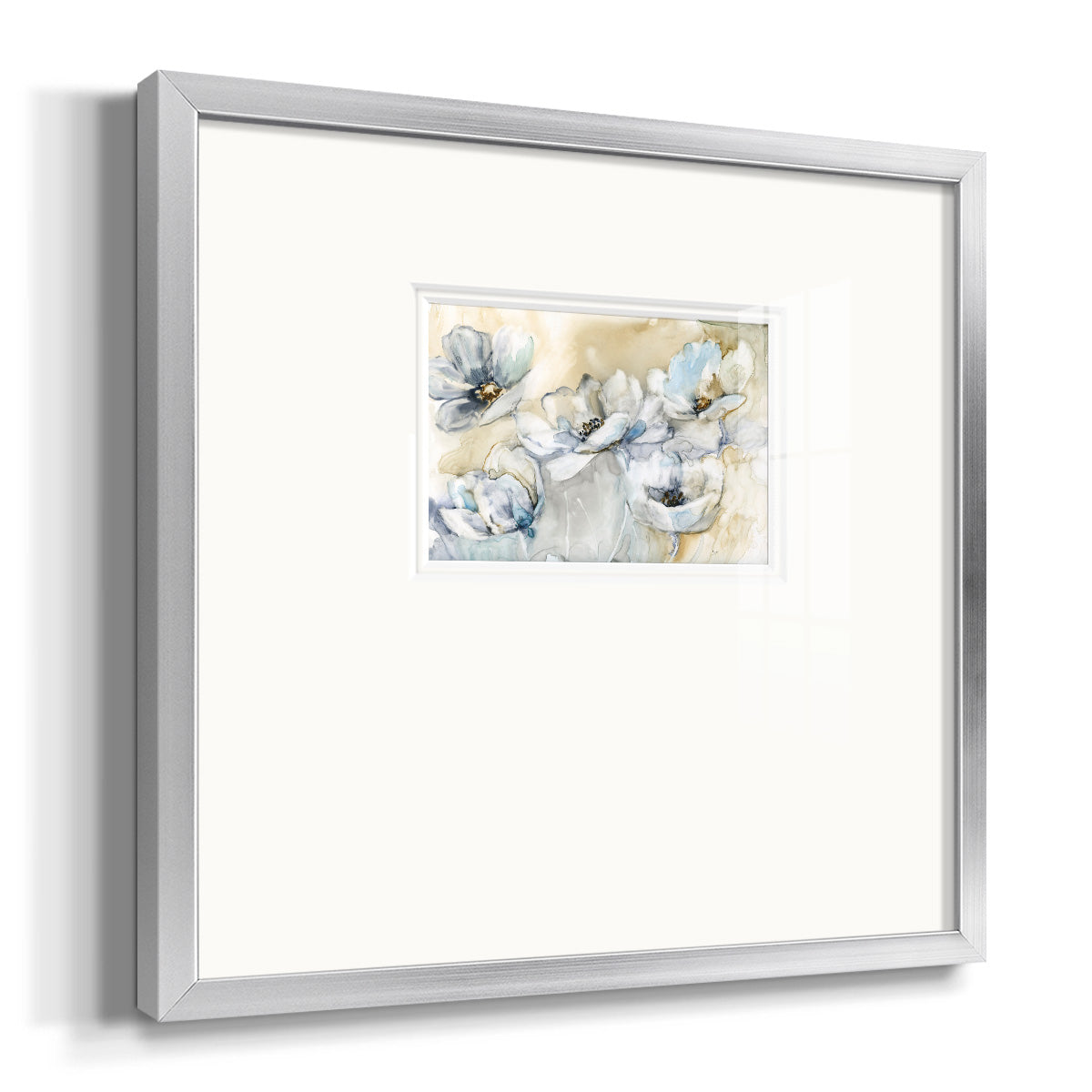 Soft Blooms Premium Framed Print Double Matboard