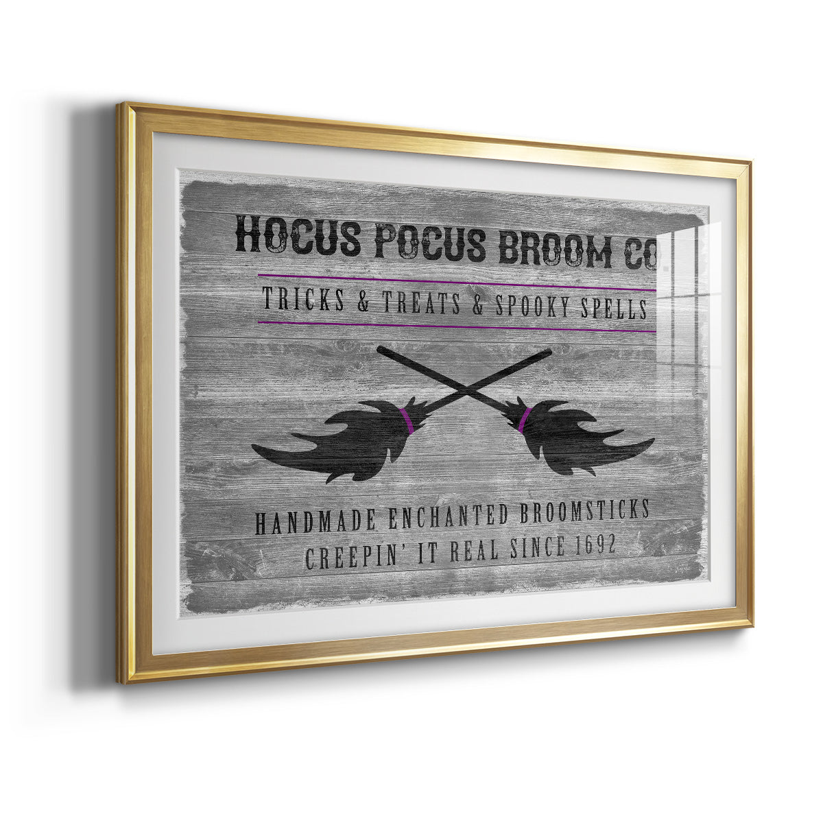 Hocus Pocus Broom Co. Premium Framed Print - Ready to Hang