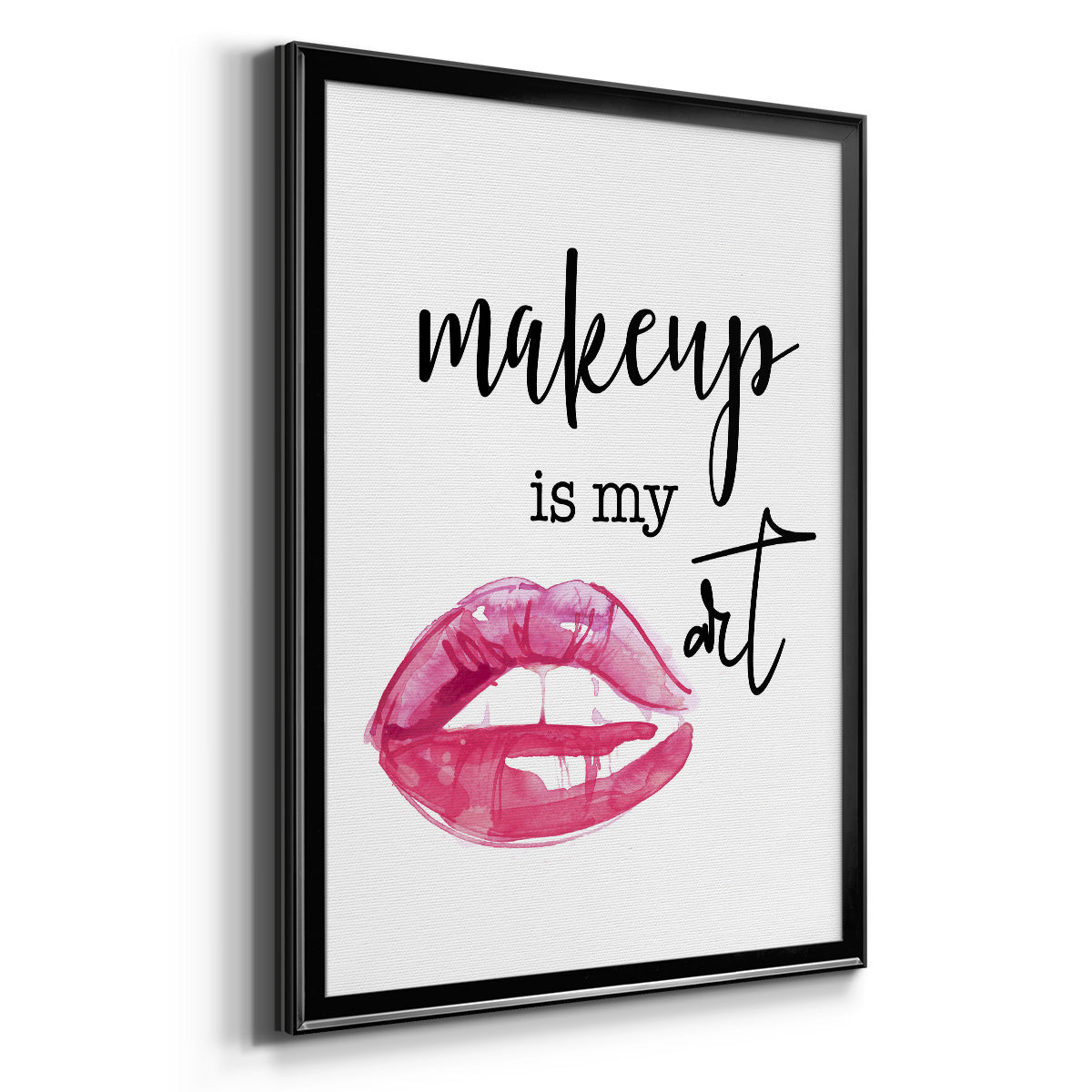 Makeup is My Art - Modern Framed Canvas Print