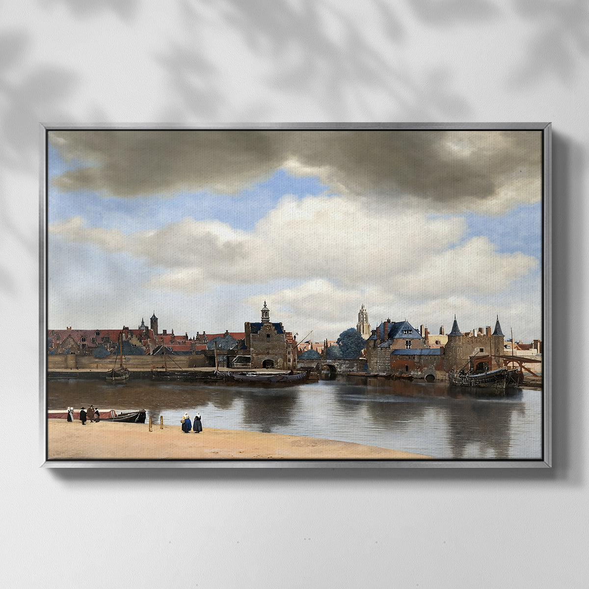 View of Delft, c. 1660-1661 - Floater Framed Canvas Print