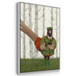 Pheasant Shooting Party 5 - Framed Premium Gallery Wrapped Canvas L Frame 3 Piece Set - Ready to Hang