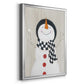 Festive Snowman II - Modern Framed Canvas Print