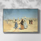 View from the Desert of Cairo with Citadel and Mamluk Tombs in the Background, c. 1889-1890 - Floater Framed Canvas Print
