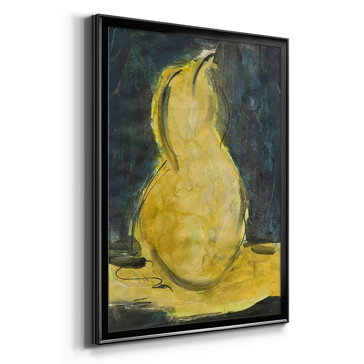 Urban Pear II - Modern Framed Canvas Print