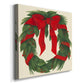 Holiday Wreath-Premium Gallery Wrapped Canvas - Ready to Hang