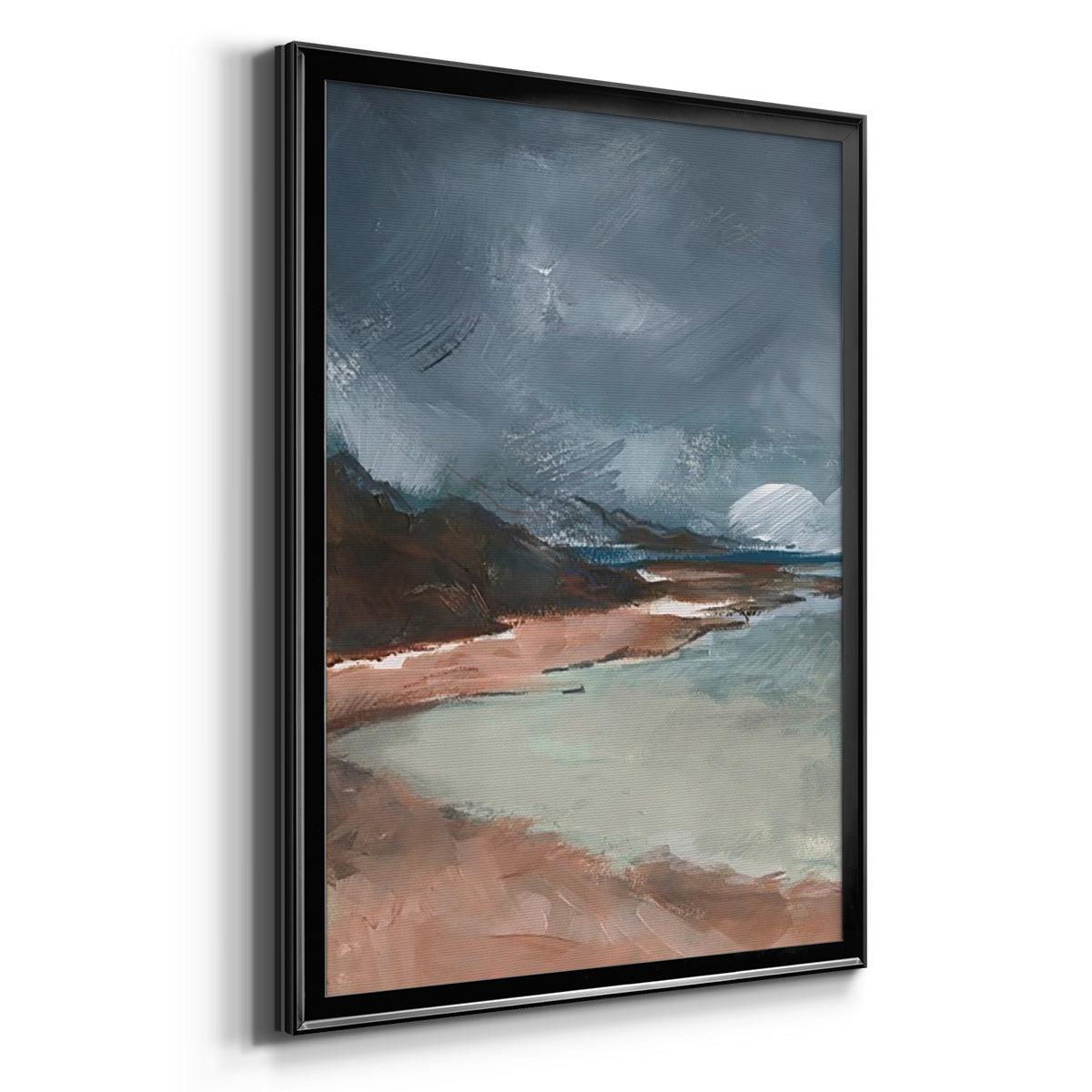 Sea Glass Storm II - Modern Framed Canvas Print