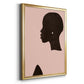 Pink Silhouette I - Modern Framed Canvas Print