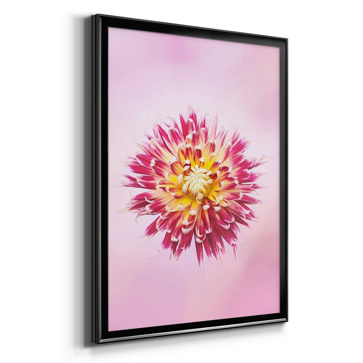 Exotic Flower Burst I - Modern Framed Canvas Print