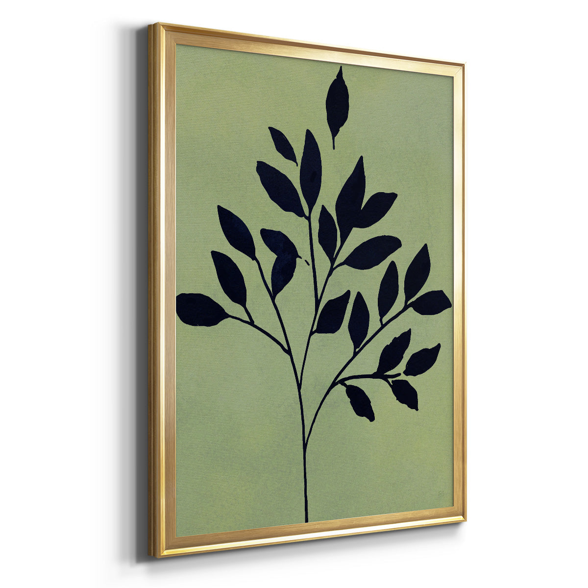 Earthly Botanical I - Modern Framed Canvas Print