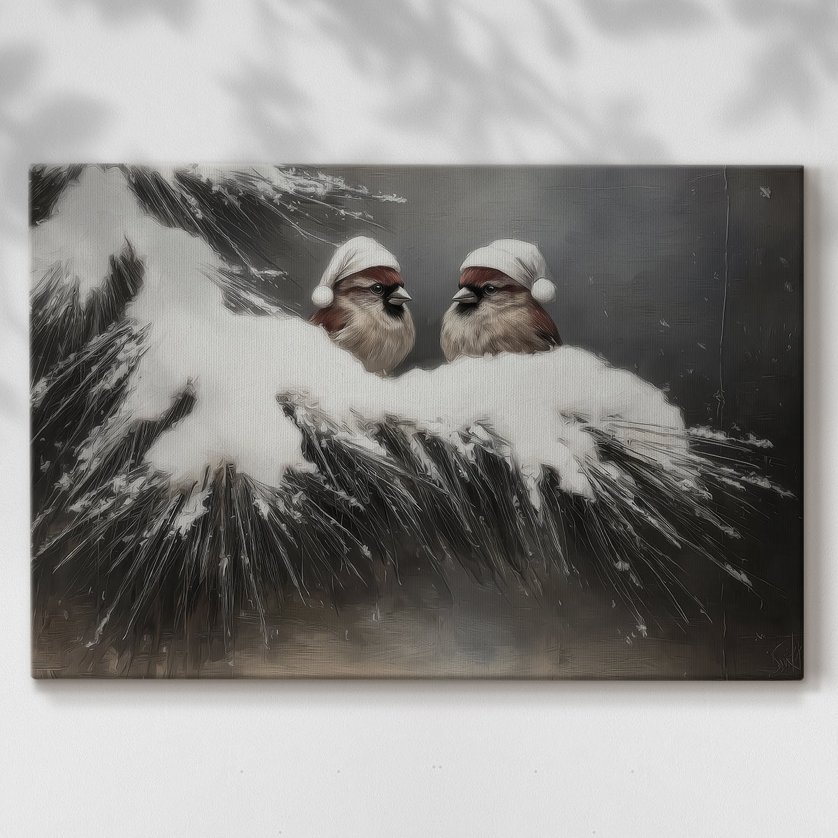 Dawn of Soft Linen Sleigh - Canvas Art Print