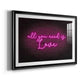 Neon Love I - Modern Framed Art Print