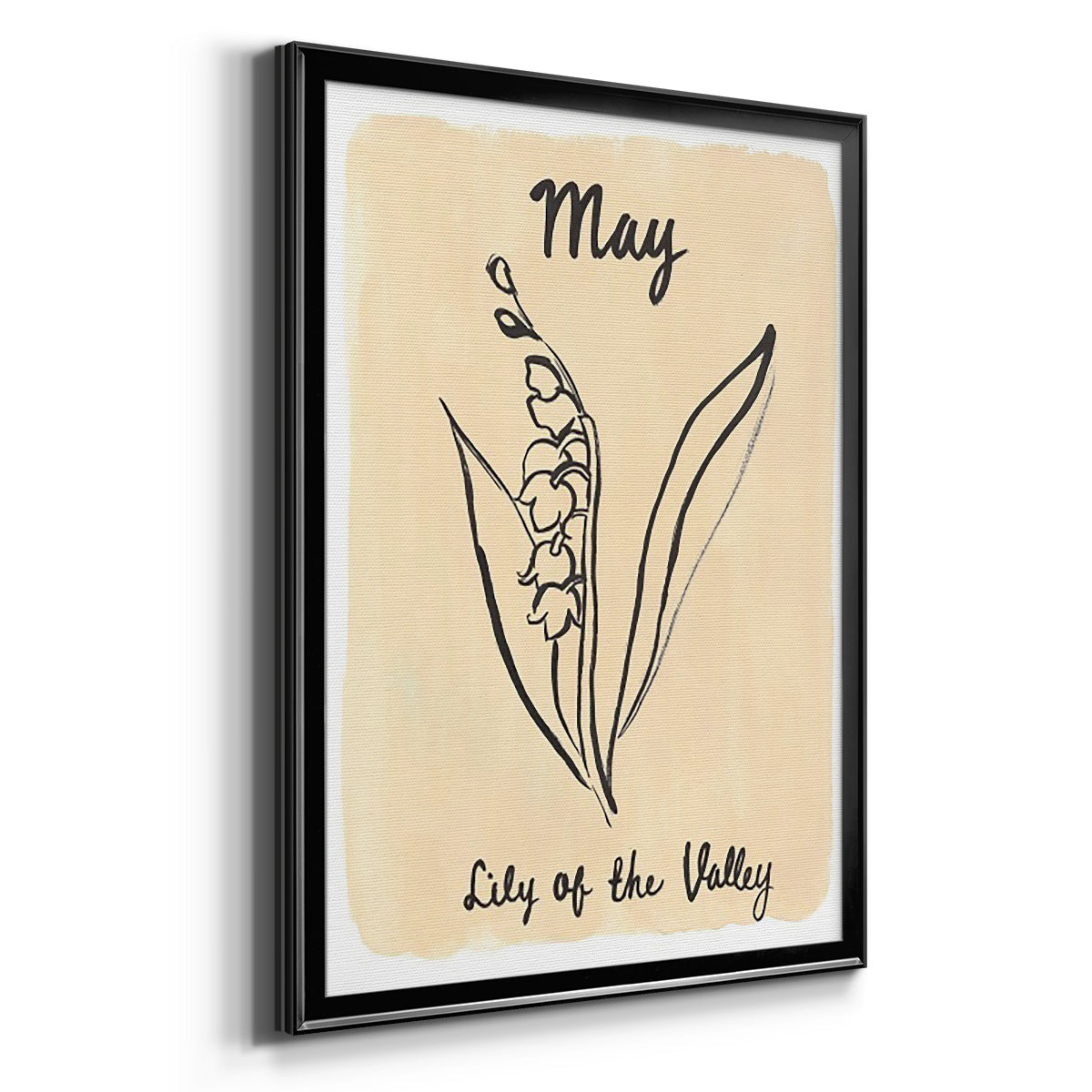 Birth Month V - Modern Framed Canvas Print