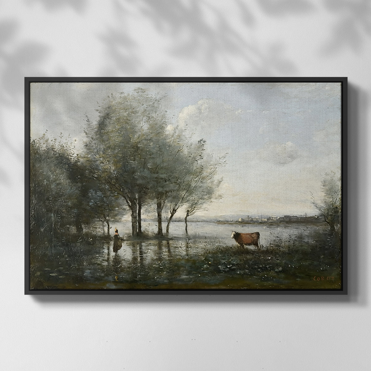The Marsh (Le Marais), c. 1865-1870 - Floater Framed Canvas Print